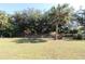 Large backyard with lush vegetation and a chain link fence at 4330 Shappell St, Port Charlotte, FL 33948