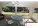 Relaxing screened porch with table and chairs, overlooking backyard at 4330 Shappell St, Port Charlotte, FL 33948