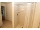 Clean shower stall with tiled walls and shower curtain at 4330 Shappell St, Port Charlotte, FL 33948