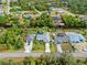 Bird's-eye view showcasing a single-Gathering home with pool and canal access at 472 Eppinger Dr, Port Charlotte, FL 33953