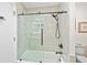 Updated bathroom with tub and glass sliding door shower at 472 Eppinger Dr, Port Charlotte, FL 33953