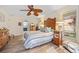 Spacious bedroom with wood flooring and antique furniture at 472 Eppinger Dr, Port Charlotte, FL 33953