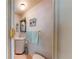 Clean bathroom with a sink, toilet, and shower at 6305 Parkview Ct, North Port, FL 34287