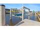 Private boat lift and dock perfect for your watercraft at 11 Sabal Dr, Punta Gorda, FL 33950