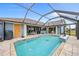 Large screened in pool with plenty of space at 124 Beau Rivage Dr, Rotonda West, FL 33947