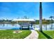 Private boat lift with canal access at 15706 Viscount Cir, Port Charlotte, FL 33981