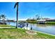 Private boat lift and canal views at 15706 Viscount Cir, Port Charlotte, FL 33981