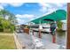 Private boat dock with lift and seating area, perfect for waterfront living at 18305 Wolbrette Cir, Port Charlotte, FL 33948