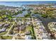 Aerial view showcasing the home's location in a waterfront community at 1966 Trout Cir, Englewood, FL 34224