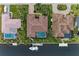 Bird's-eye view of the house and surrounding neighborhood at 2064 El Cerito Ct, Punta Gorda, FL 33950