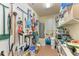 Organized storage room with pegboard and shelving at 2064 El Cerito Ct, Punta Gorda, FL 33950