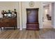 Living room with hardwood floors and a mix of furniture at 21217 Knollwood Ave, Port Charlotte, FL 33952