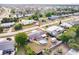 Aerial view showing home's location and backyard pool at 21354 Austin Ave, Port Charlotte, FL 33952