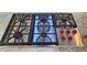 Stainless steel gas cooktop with five burners at 311 Bayridge Pl, Punta Gorda, FL 33950