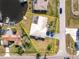 House and property lines shown in an overhead view at 3200 Colony Ct, Punta Gorda, FL 33950