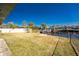 Spacious backyard with canal access at 3200 Colony Ct, Punta Gorda, FL 33950