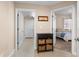 Hallway with access to bedrooms and laundry room at 3959 San Rocco Dr # 312, Punta Gorda, FL 33950