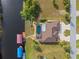 Single-Gathering home with private dock and canal access at 4122 Library St, Port Charlotte, FL 33948