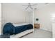 Bedroom with white bed frame and nightstand at 437 Loveland Blvd, Port Charlotte, FL 33954