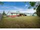 Large backyard with grassy area and home view at 4657 Nele St, North Port, FL 34287