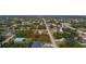 Aerial view of a residential lot with dimensions marked at 5435 Montego Ln, Port Charlotte, FL 33981