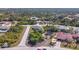 Aerial view of a residential lot, ready for new construction at 7148 & 7140 Coventry Ter, Englewood, FL 34224