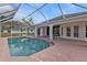 Private screened pool and patio area at 87 Torrington St, Port Charlotte, FL 33954