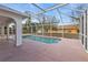 Relaxing screened pool with a spacious deck at 87 Torrington St, Port Charlotte, FL 33954