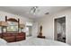 Bedroom with access to a second-floor balcony at 9458 Snapper Cir, Port Charlotte, FL 33981