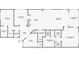 Detailed floor plan with measurements for the entire home at 10501 Amberjack Way # 101, Englewood, FL 34224