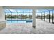Relaxing pool and spa with outdoor kitchen and canal views at 15133 Amsterdam, Port Charlotte, FL 33981