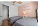 Guest bedroom with two twin beds and access to bathroom at 2329 Pinellas Dr, Punta Gorda, FL 33983