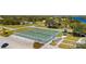 Aerial view of a pickleball and tennis court in a community at 2329 Pinellas Dr, Punta Gorda, FL 33983