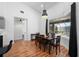 Dining room with hardwood floors and sliding glass doors to the patio at 2329 Pinellas Dr, Punta Gorda, FL 33983