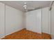 Spacious bedroom with large closet and ceiling fan at 25188 Marion Ave # D205, Punta Gorda, FL 33950