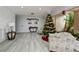 Elegant lobby with a Christmas tree and comfortable seating at 25188 Marion Ave # D205, Punta Gorda, FL 33950