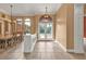 Bright dining area with hardwood floors and large windows at 3000 Narcissus Ter, North Port, FL 34286