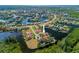 Bird's-eye view showcasing a luxurious waterfront home at 3513 Terin Ct, Punta Gorda, FL 33950