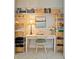 Well-organized home office with built-in shelving and a desk at 3513 Terin Ct, Punta Gorda, FL 33950