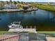 Private boat dock on calm waterway at 3513 Terin Ct, Punta Gorda, FL 33950
