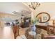 Elegant dining room with a view of the living room at 3663 Whippoorwill Blvd, Punta Gorda, FL 33950