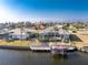 Aerial view of house with private dock and access to the canal at 3932 Madrid Ct, Punta Gorda, FL 33950