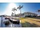 Private boat dock and lift on a peaceful canal at 3932 Madrid Ct, Punta Gorda, FL 33950
