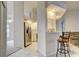 Kitchen with stainless steel appliances and breakfast bar at 4046 Lubec Ave, North Port, FL 34287