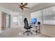 Home office featuring a desk, chair and multiple monitors at 4046 Lubec Ave, North Port, FL 34287