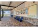 Relaxing outdoor patio with rocking chairs at 42115 Edgewater Dr, Punta Gorda, FL 33982