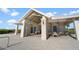Relaxing community pool with covered seating and tables at 42115 Edgewater Dr, Punta Gorda, FL 33982