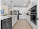 Modern kitchen with stainless steel appliances at 42115 Edgewater Dr, Punta Gorda, FL 33982