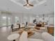 Open concept living room and kitchen with modern decor at 4218 Vasco St, Punta Gorda, FL 33950