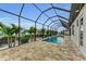 Screened pool and spa with water view at 4218 Vasco St, Punta Gorda, FL 33950